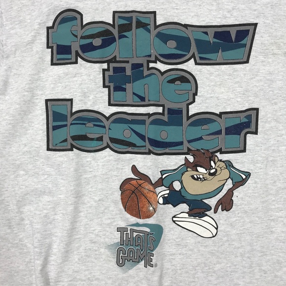 Vintage x Looney Tunes 90s Taz Basketball Tshirt - Picture 2 of 5